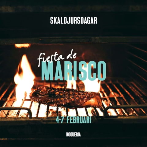 Skaldjursfest p&aring; Boquria