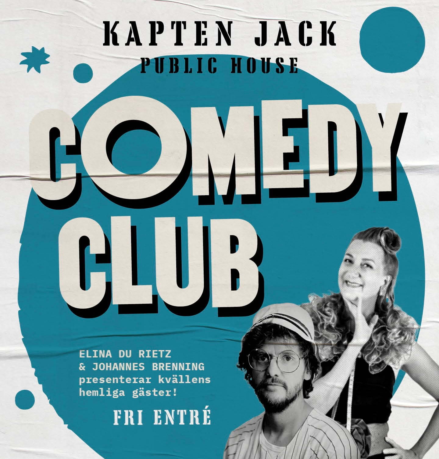 Kapten Jack lyser upp vintern med standup och quiz