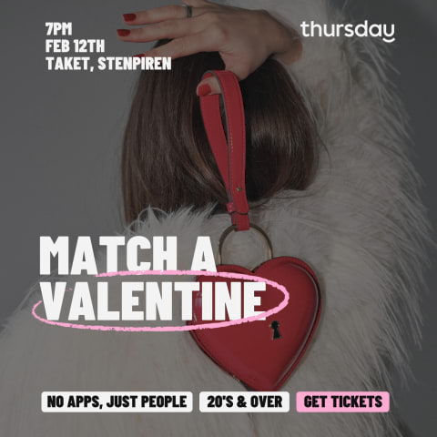Match A Valentine med Thursday i G&ouml;teborg (25&ndash;45 &aring;r)