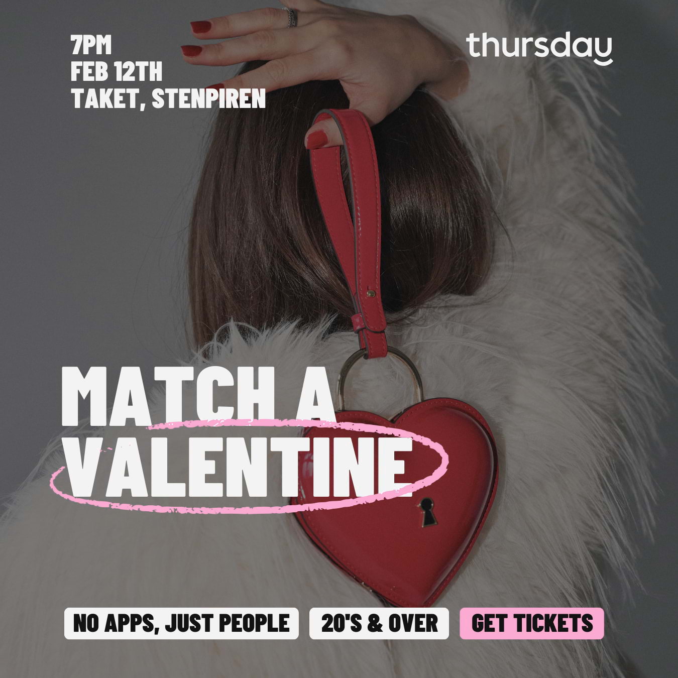 Match A Valentine med Thursday i G&ouml;teborg (25&ndash;45 &aring;r)