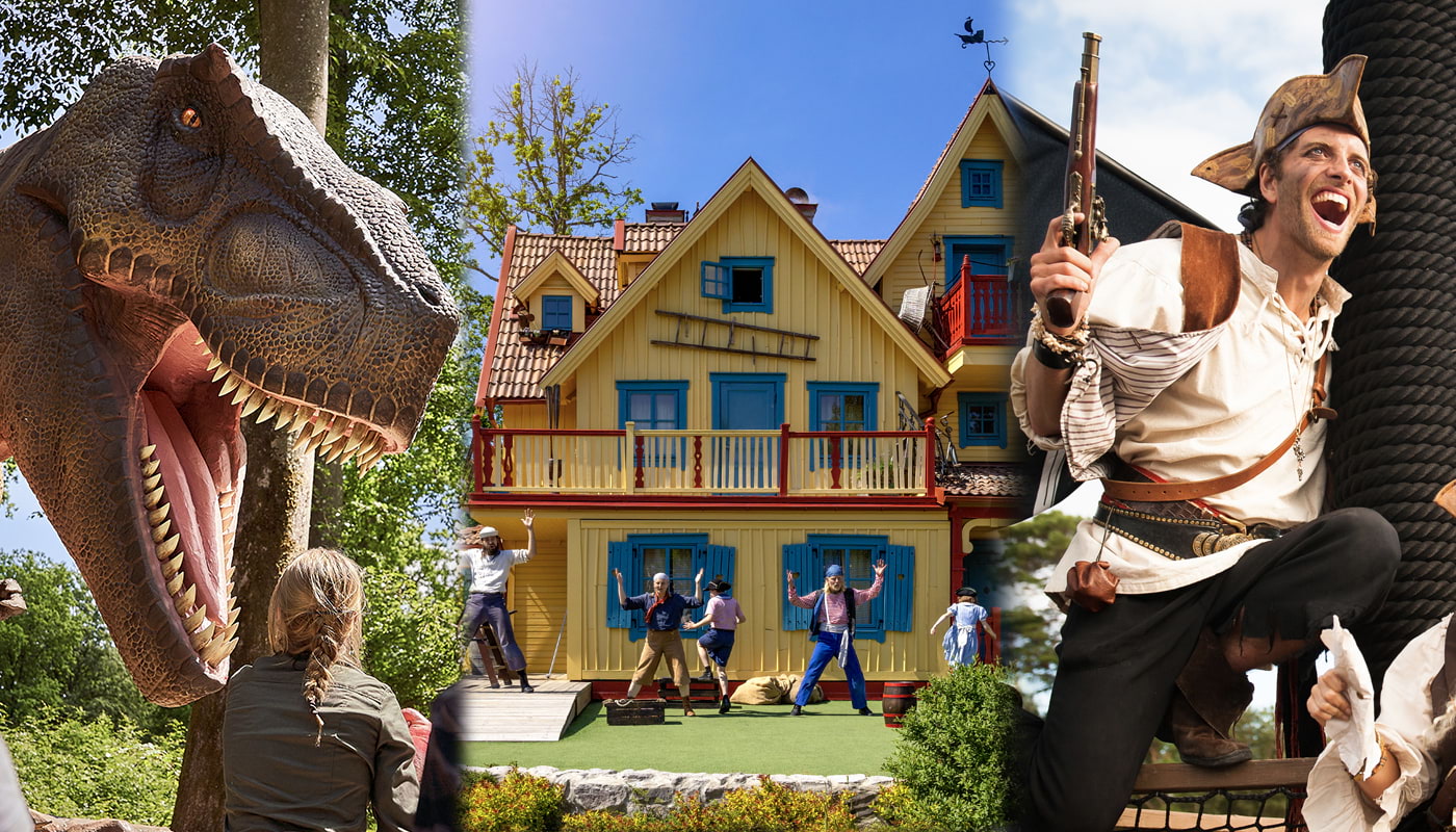 Sk&aring;nes Djurpark, Astrid Lindgrens V&auml;rld och Daft&ouml;land. Foto: Press