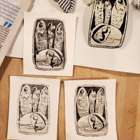 Make TetraPak prints at this Moleskine creative workshop with Millie Avis