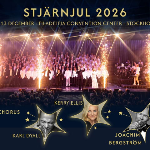 Stj&auml;rnjul 2026 &ndash; en stj&auml;rnkaskad av julmagi och show