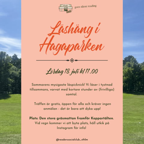 L&auml;sh&auml;ng i Hagaparken