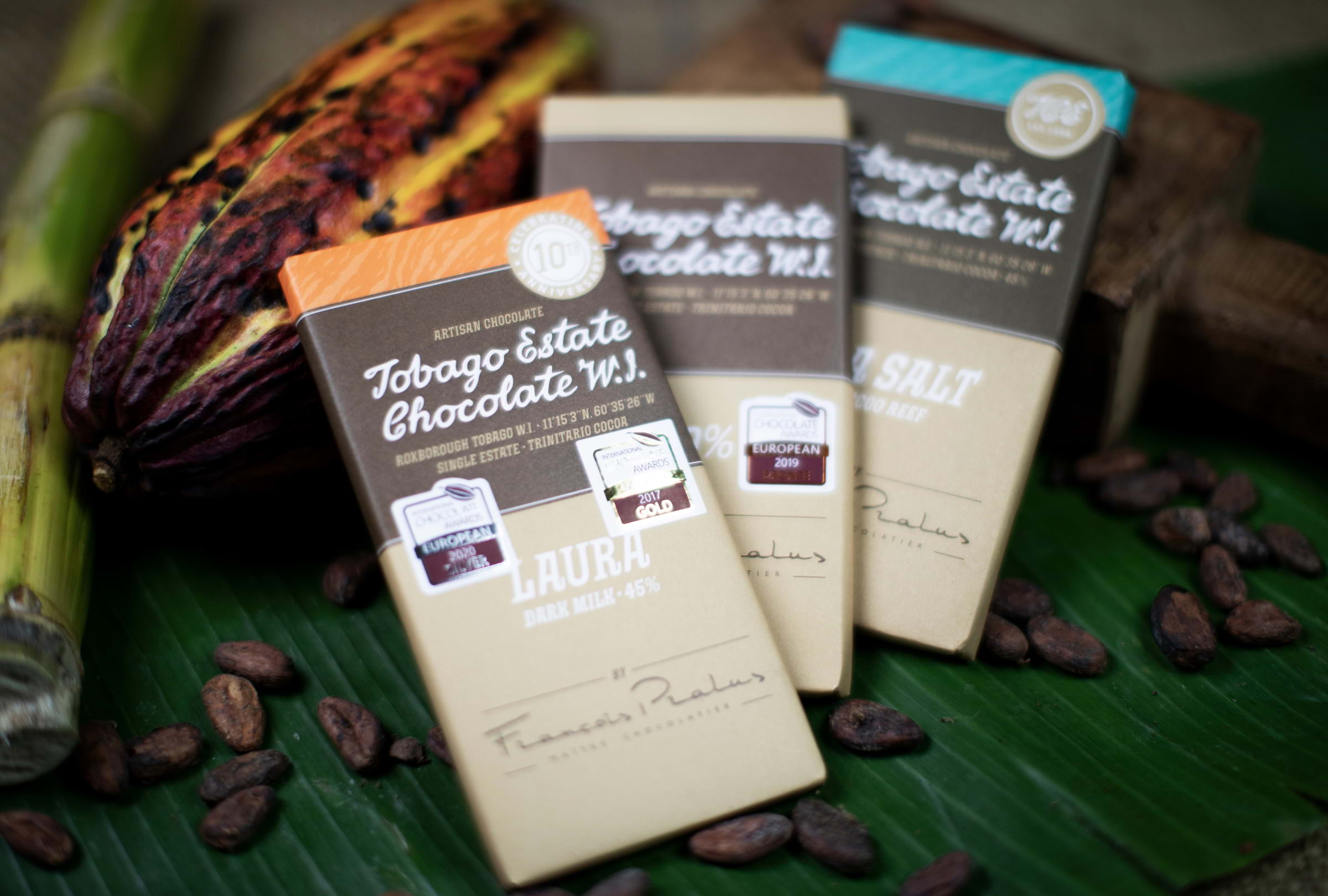 Chokladprovningar och hantverkschoklad på Small Island Chocolates