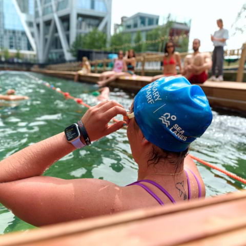 Whew, this new open-water swimming spot in London has arrived just in time to fight the heat