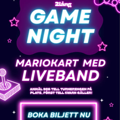 Mario Kart och livemusik p&aring; en och samma kv&auml;ll!