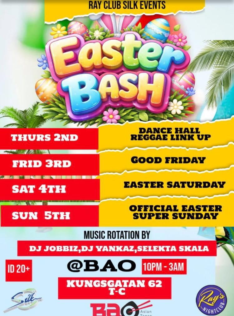 Påsknattklubbar på Bao Asian Tapas