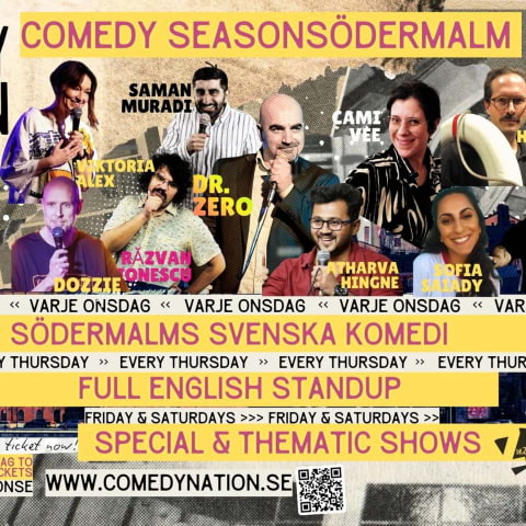 Standup p&aring; engelska med Comedy Nation