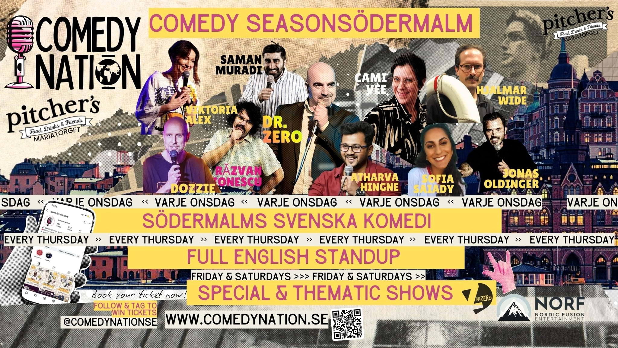 Standup p&aring; engelska med Comedy Nation