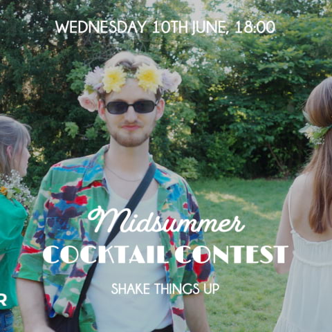 Midsommar Cocktail Contest p&aring; Haga Flower Bar