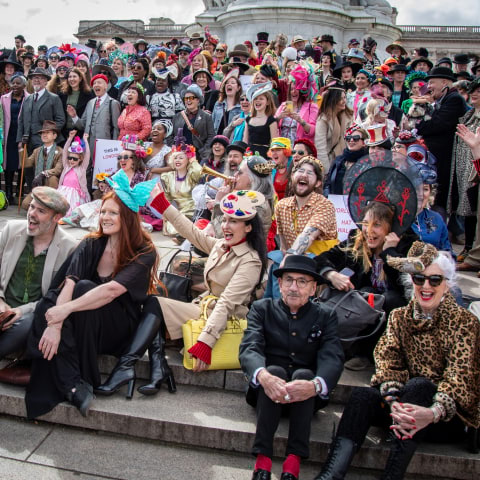 Hats on for the annual London Hat Walk