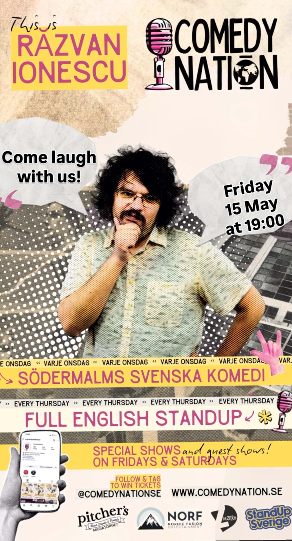 Standup på engelska på Södermalm