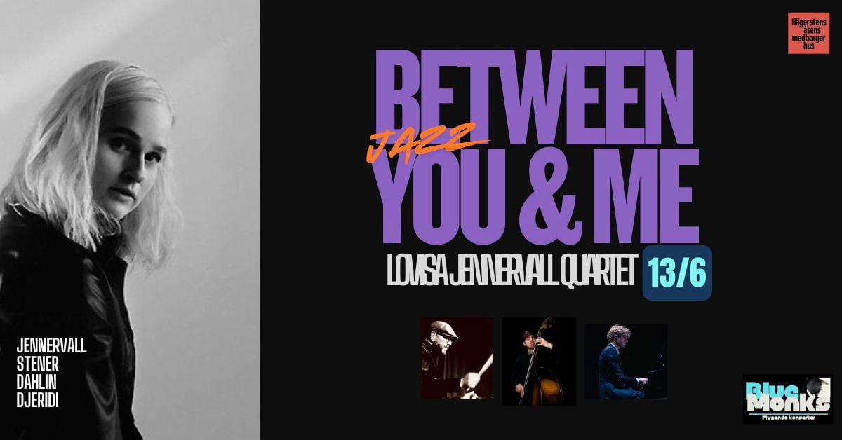 Vårjazz på Åsen: Jazz Between You & Me med Jennervall-Stener-Dahlin-Djeridi Quartet