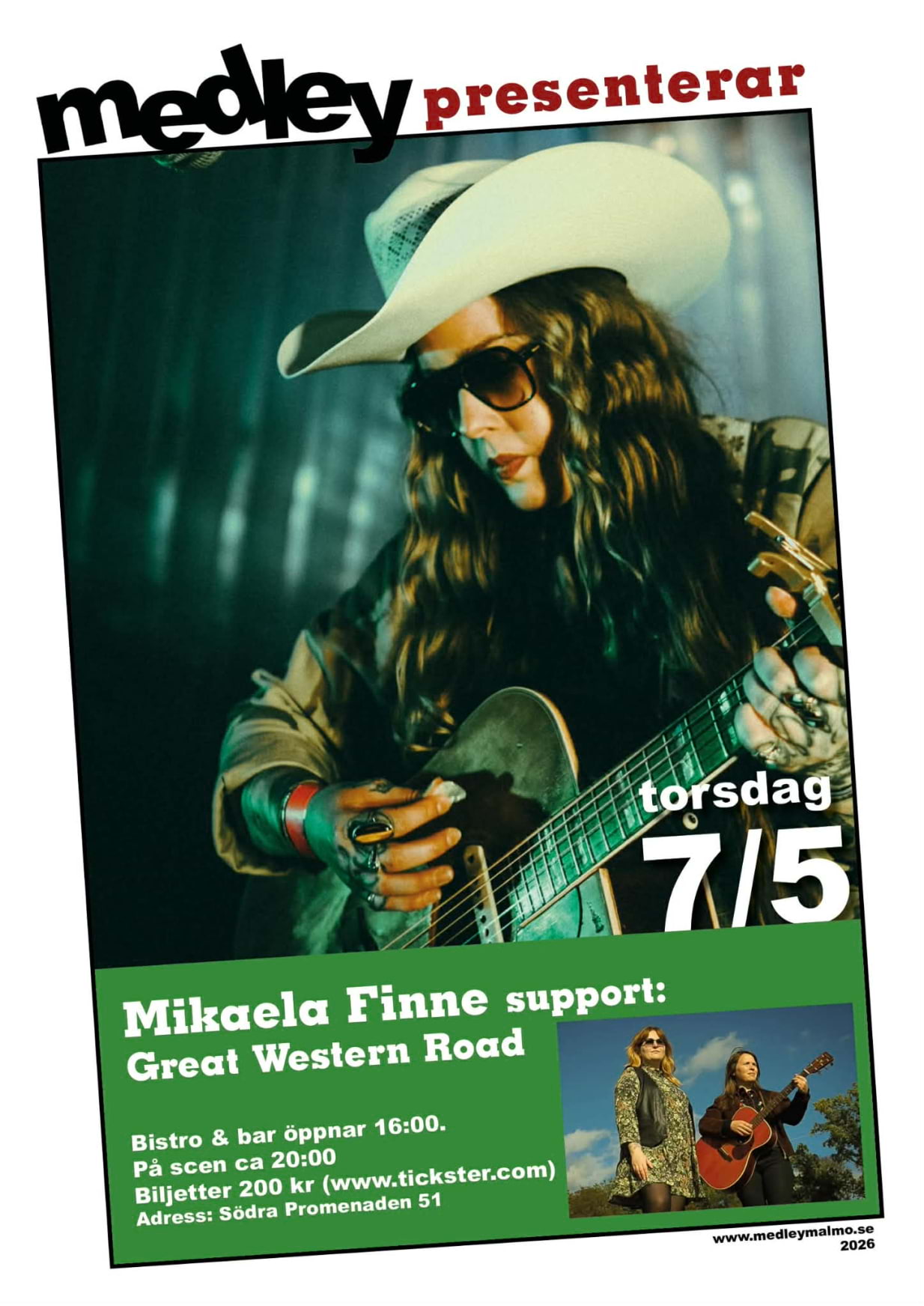 Medley presenterar countryartisten Mikaela Finne