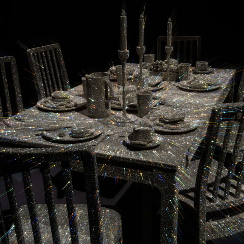 Feast on Sara Shakeel's sparkling pop-up sculpture at NOW Gallery