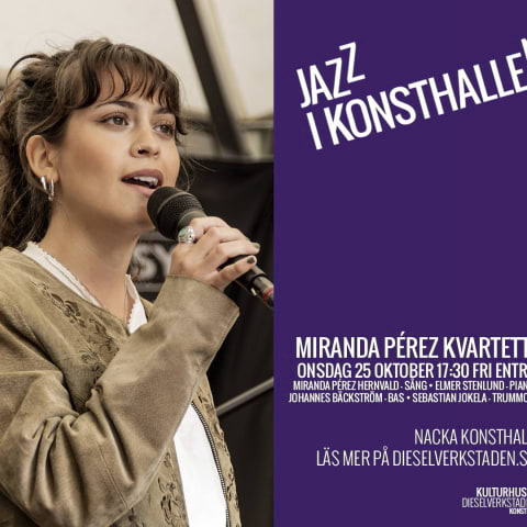 Jazz i Nacka konsthall – Miranda Pérez kvartett
