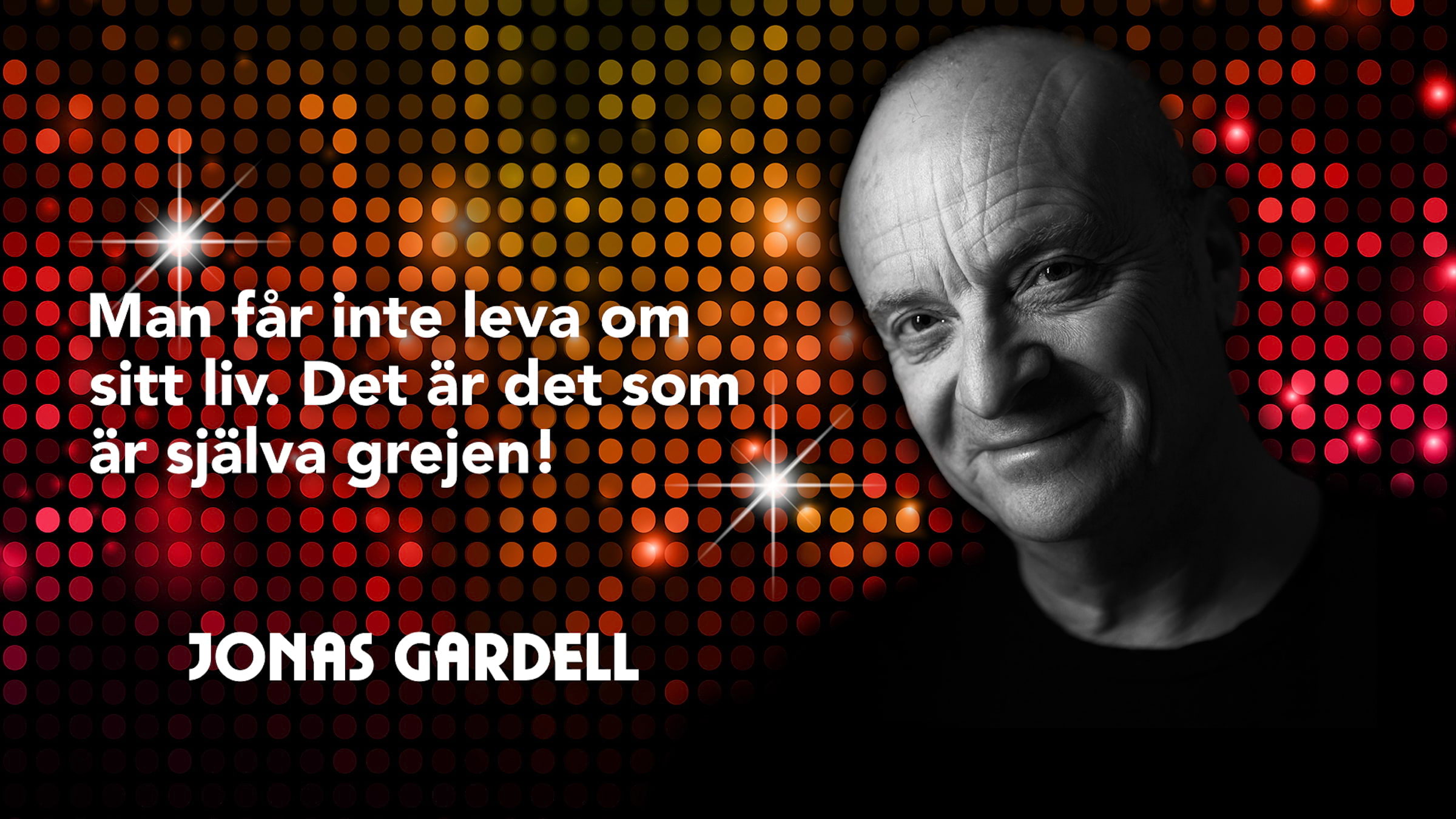 Jonas Gardell återvänder till Intiman med en helt ny enmansshow. Foto: Pressbild