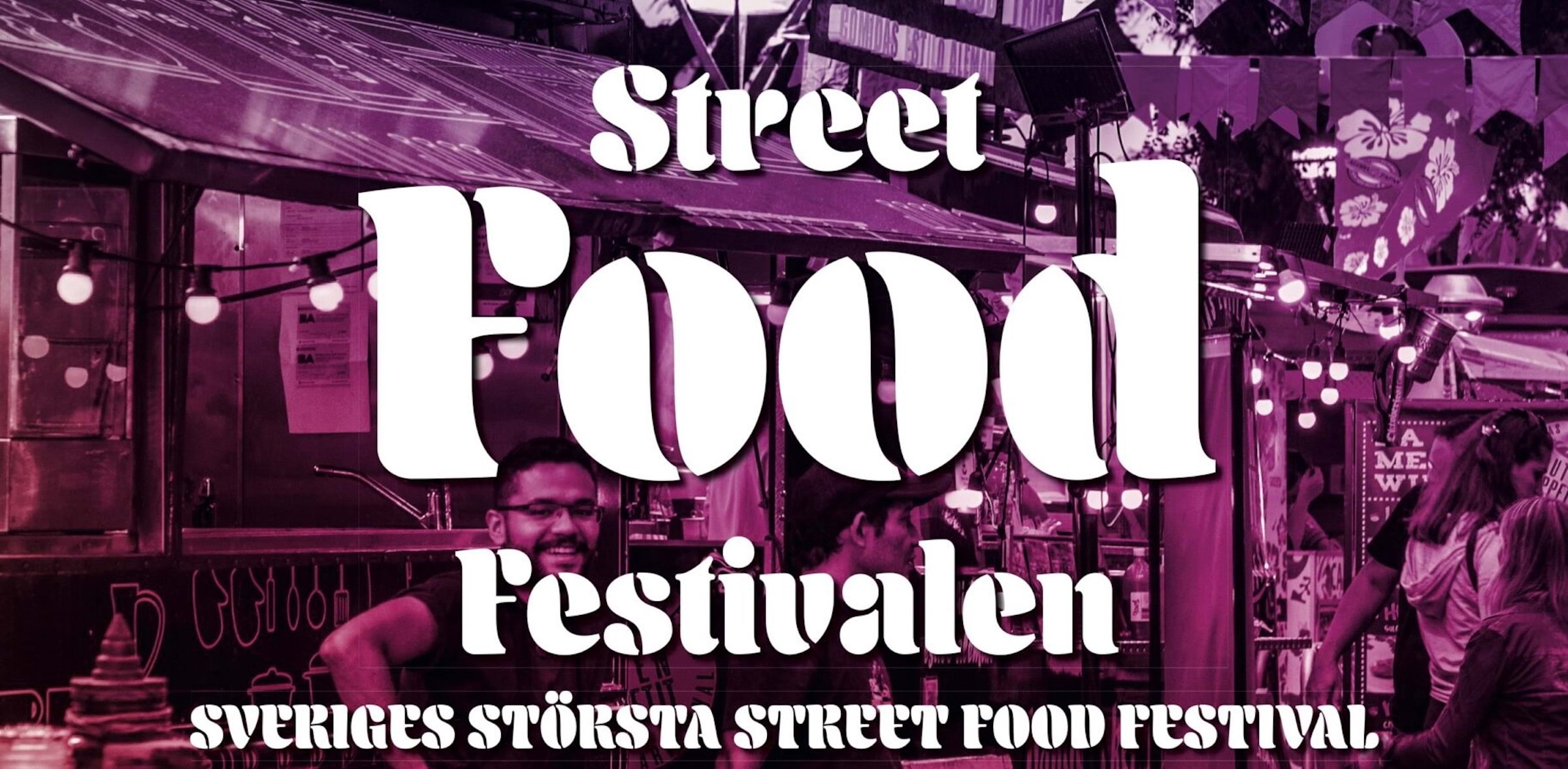 Matfest n&auml;r Streetfoodfestivalen intar Stockholm