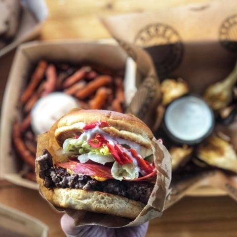Matador burgaren  – Bild från Barrels Burgers & Beer City av Annelie V.