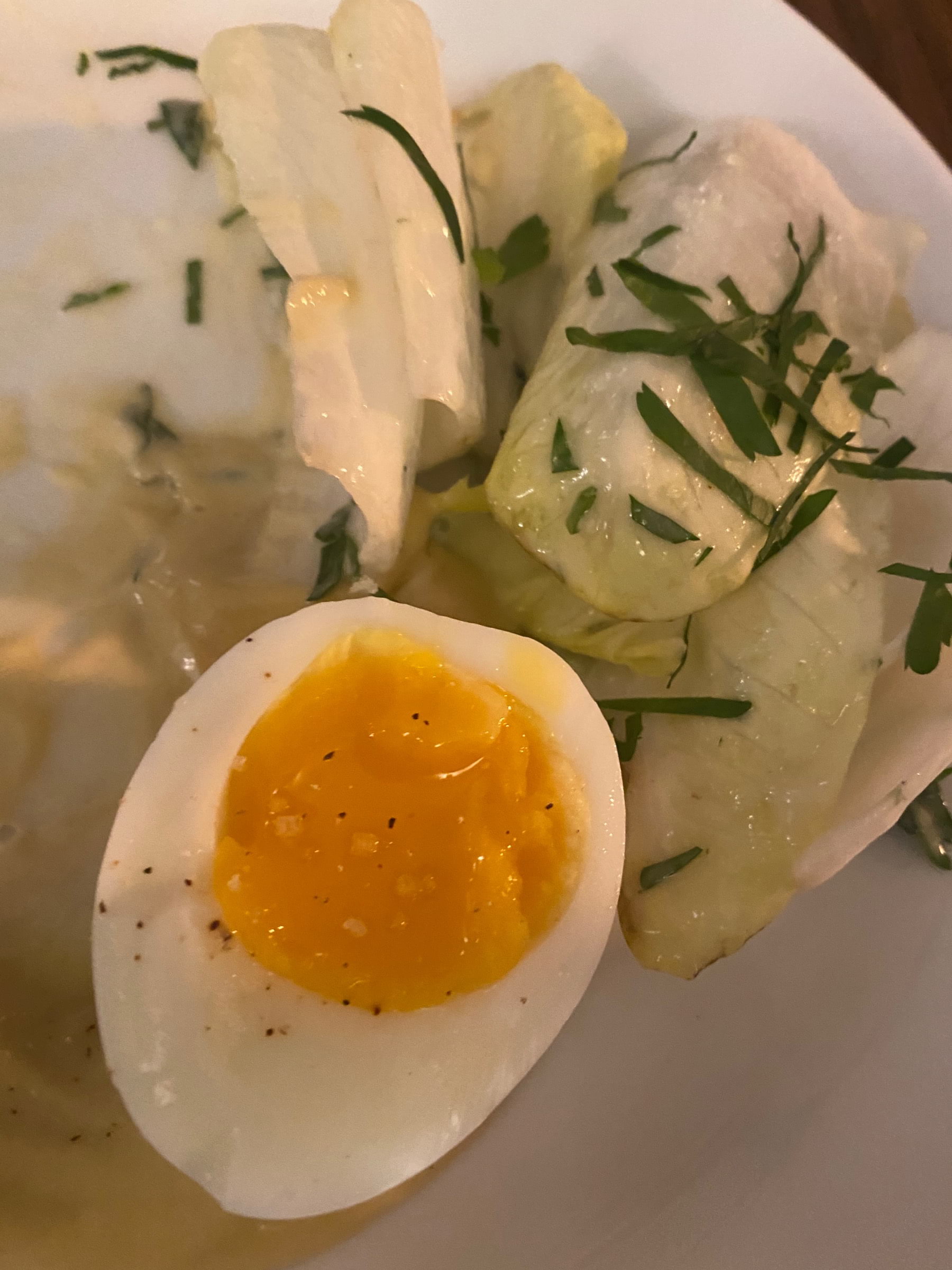 Anchoïade, eggs & endives – Photo from Bistro Mirabelle by Anna G. (26/03/2022)