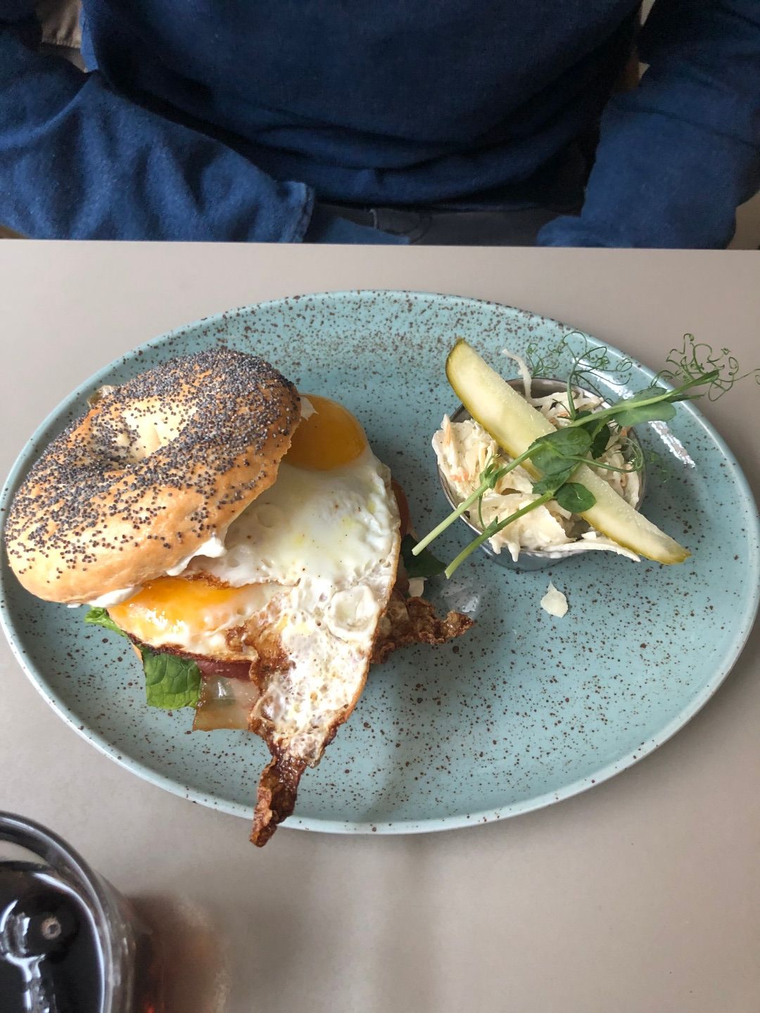 Egg & Bacon Bagle – Photo from Café Sirap by David F. (09/02/2020)