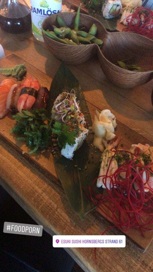 God sushi! – Photo from Esuki Sushi Hornsbergs strand by Anna B. (19/03/2019)