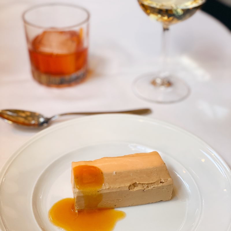 Dessert - mangosorbet och Earl gray-glass – Photo from Garba by Isabelle W. (29/04/2021)