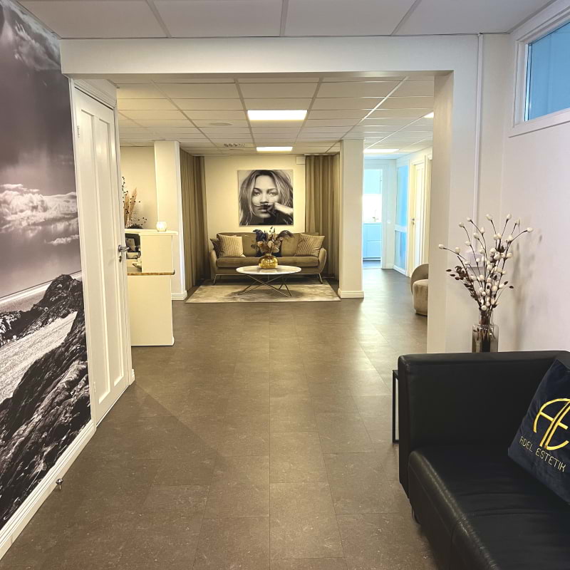 Fräsch klinik, del av väntrummet. – Billede fra Adel Estetik af Victoria J. (19.07.2026)