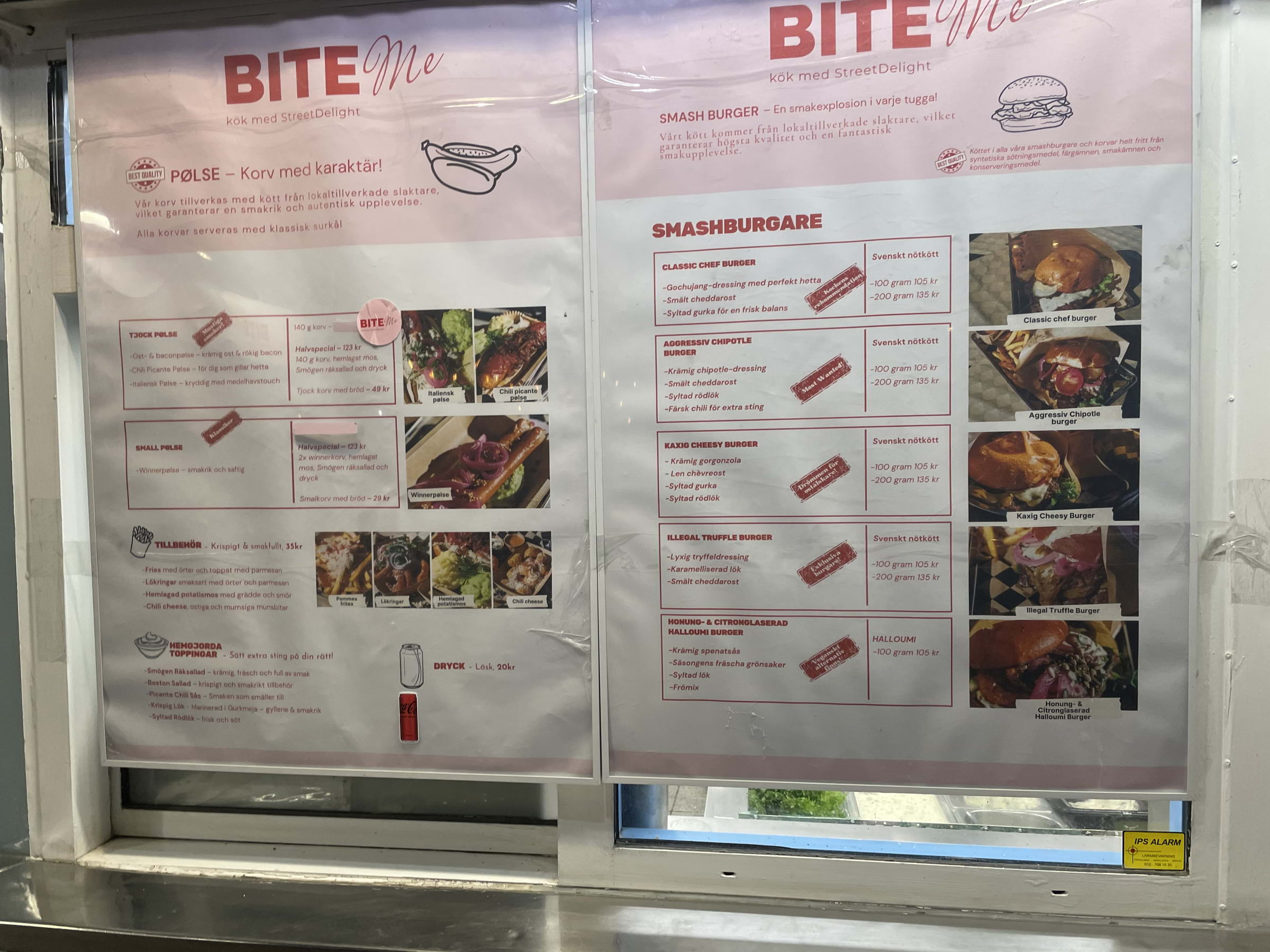 Del av menyn – Photo from Bite Me Streetfood by Joakim M. (27/07/2025)