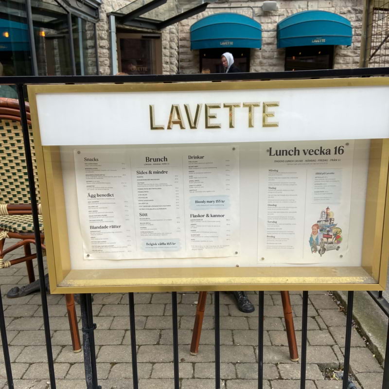 Lättläst bra priser – Bild från Brasserie Lavette av Peter A. (2024-04-20)