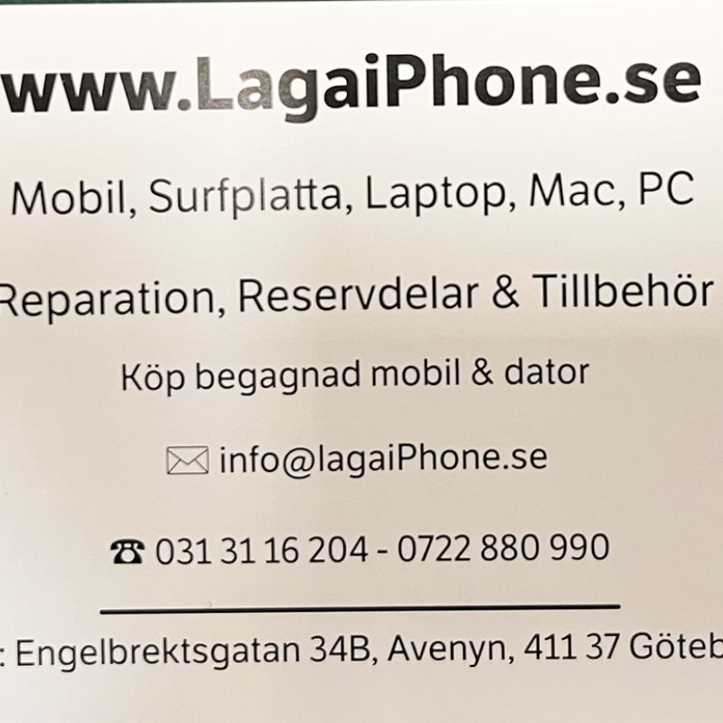 LagaiPhone.se visitkort – Photo from LagaiPhone.se by Poorya K. (01/09/2025)