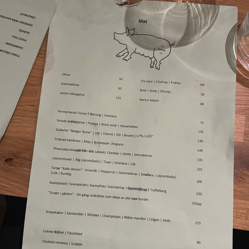 Meny – Photo from Suggan Vinbar by Lisa M. (19/10/2025)