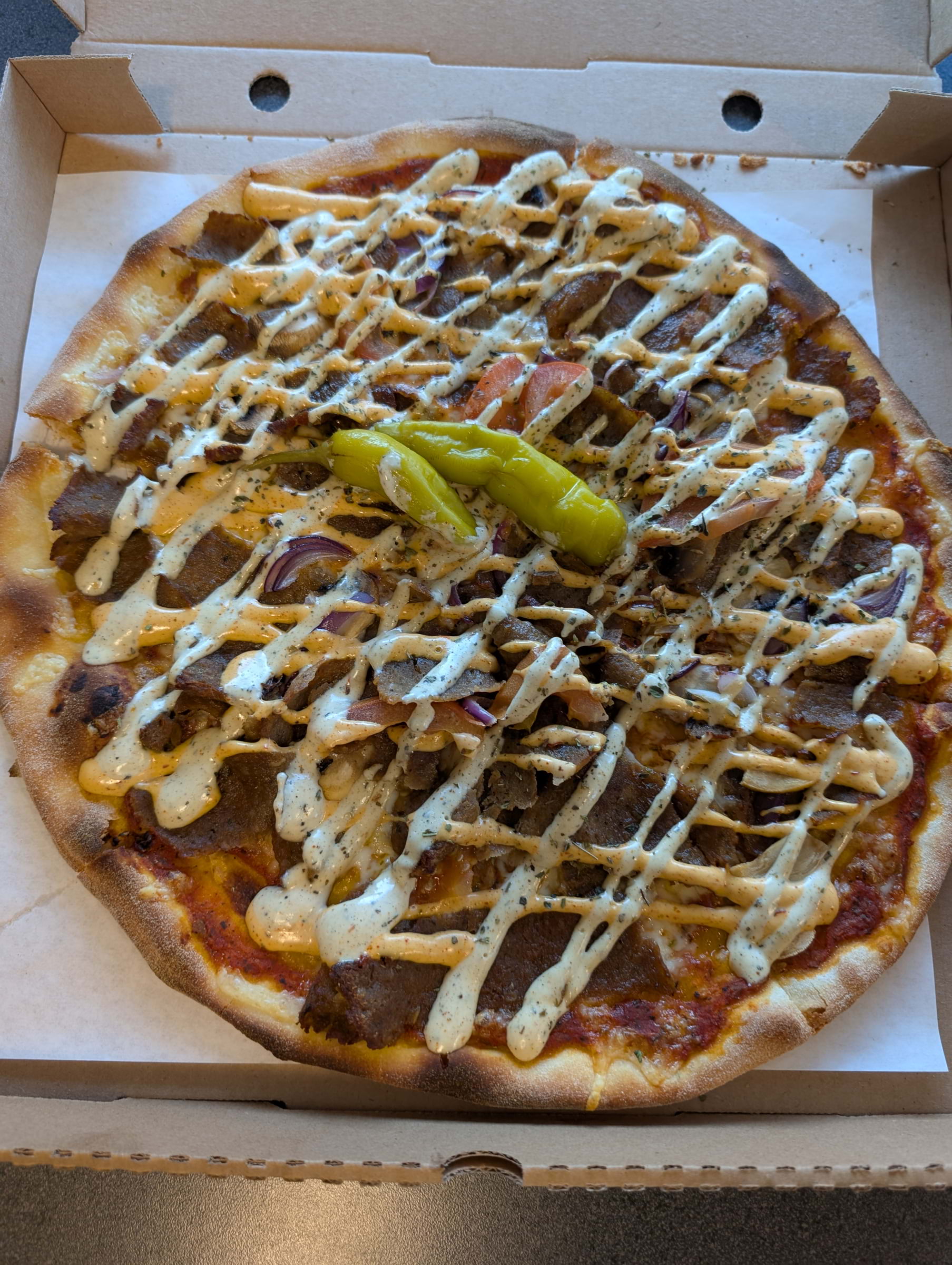 Kebabpizza – Photo from Vasa Pizzeria by Doux E. (31/10/2025)