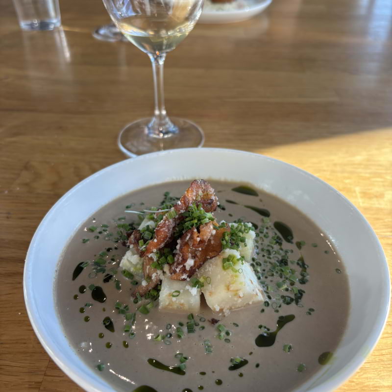 Svampsoppa med rotselleri – Bild från Wine Mechanics Slakthuset av Lisa M. (2025-10-19)