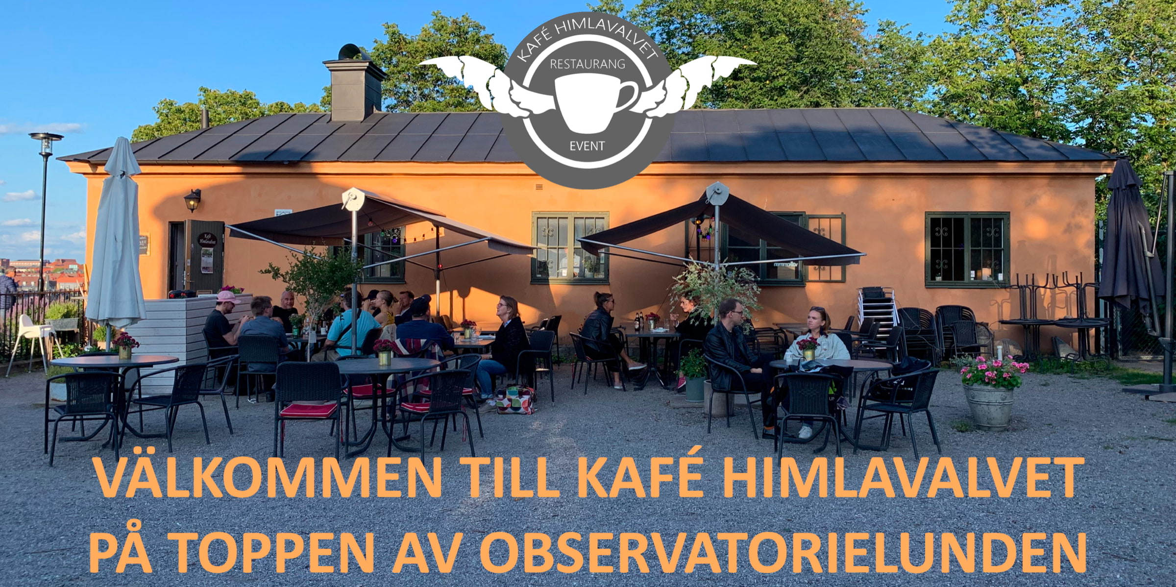 Den fina uteserveringen – Photo from Kafé Himlavalvet by Martin L. (21/08/2020)