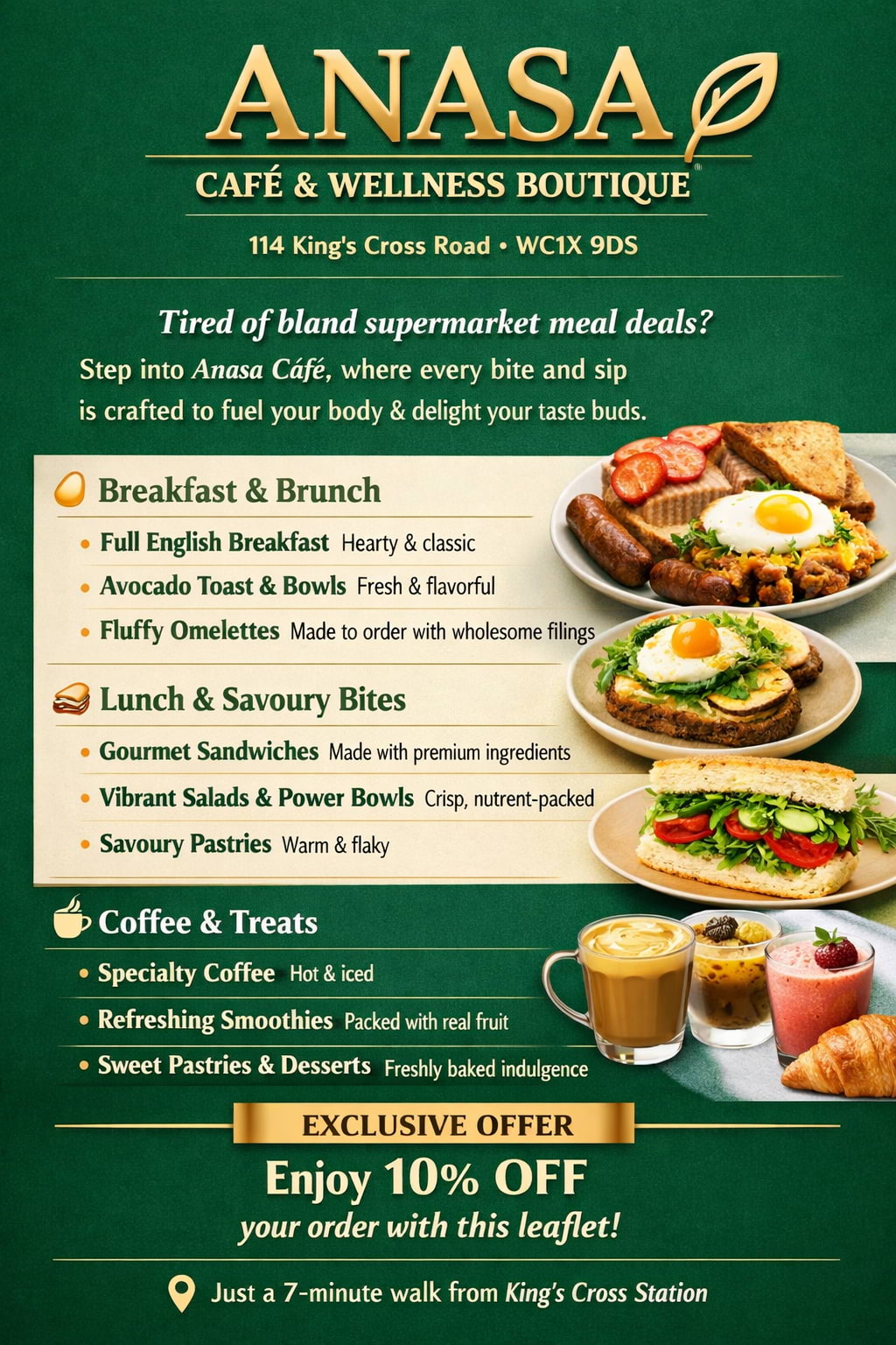 Food menu + Coffees – Billede fra Anasa af Costas T. (09.06.2026)