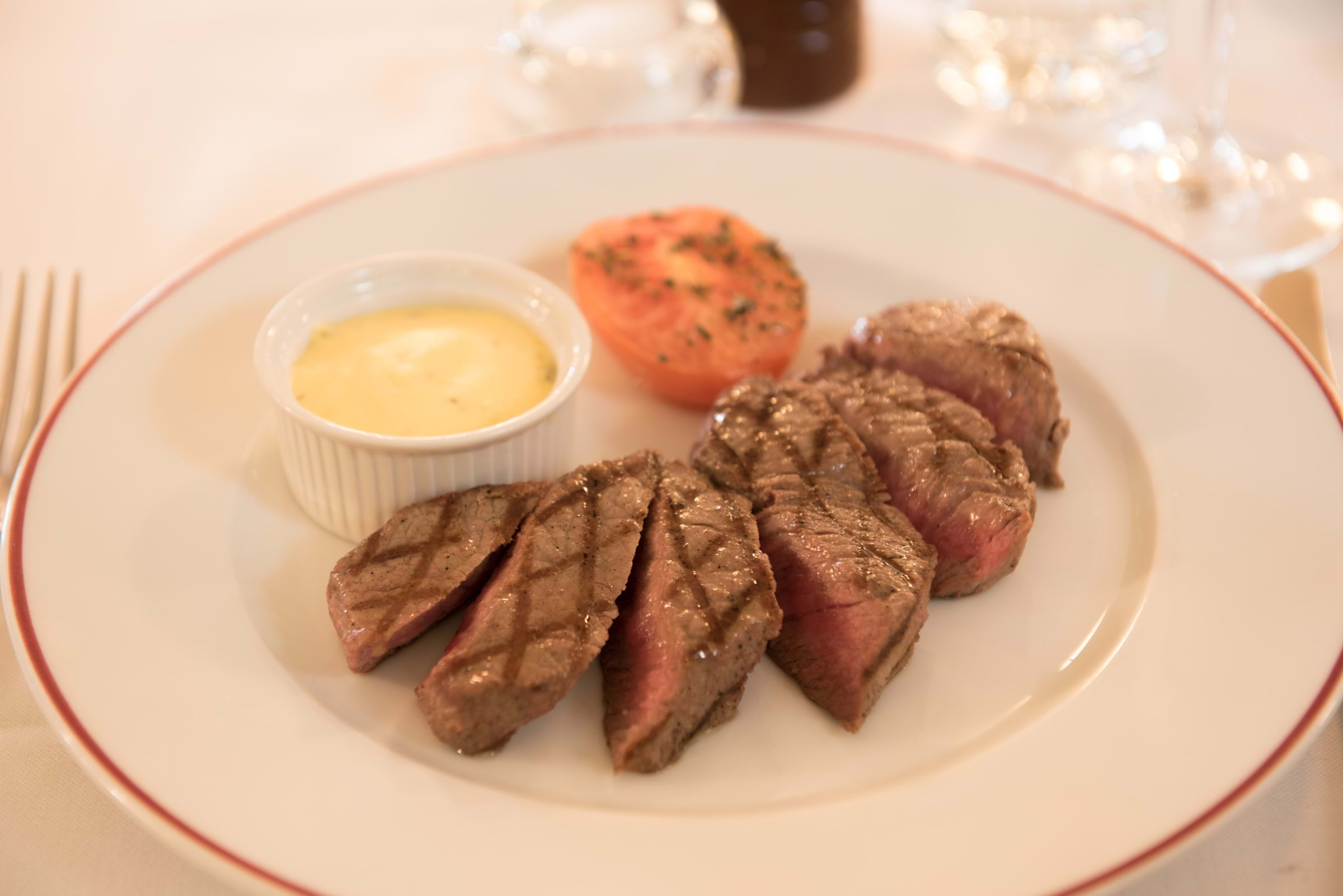 Sliced Baynard's Park beef at Bellamy's, Mayfair – Photo from Bellamy's Restaurant by Hugh S. (28/08/2025)