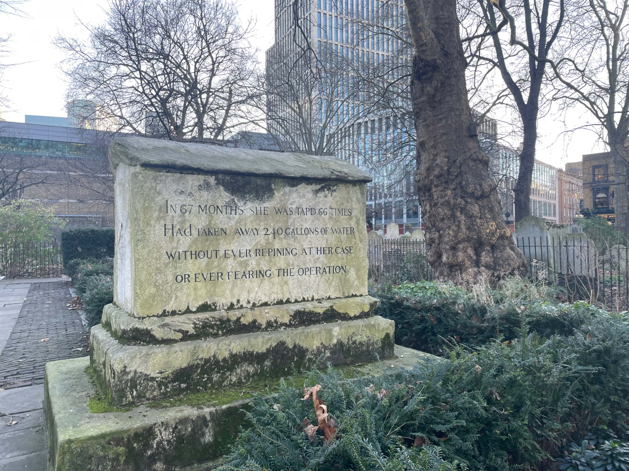 Photo from Bunhill Fields Burial Ground by Tamsin S. (18/01/2024)