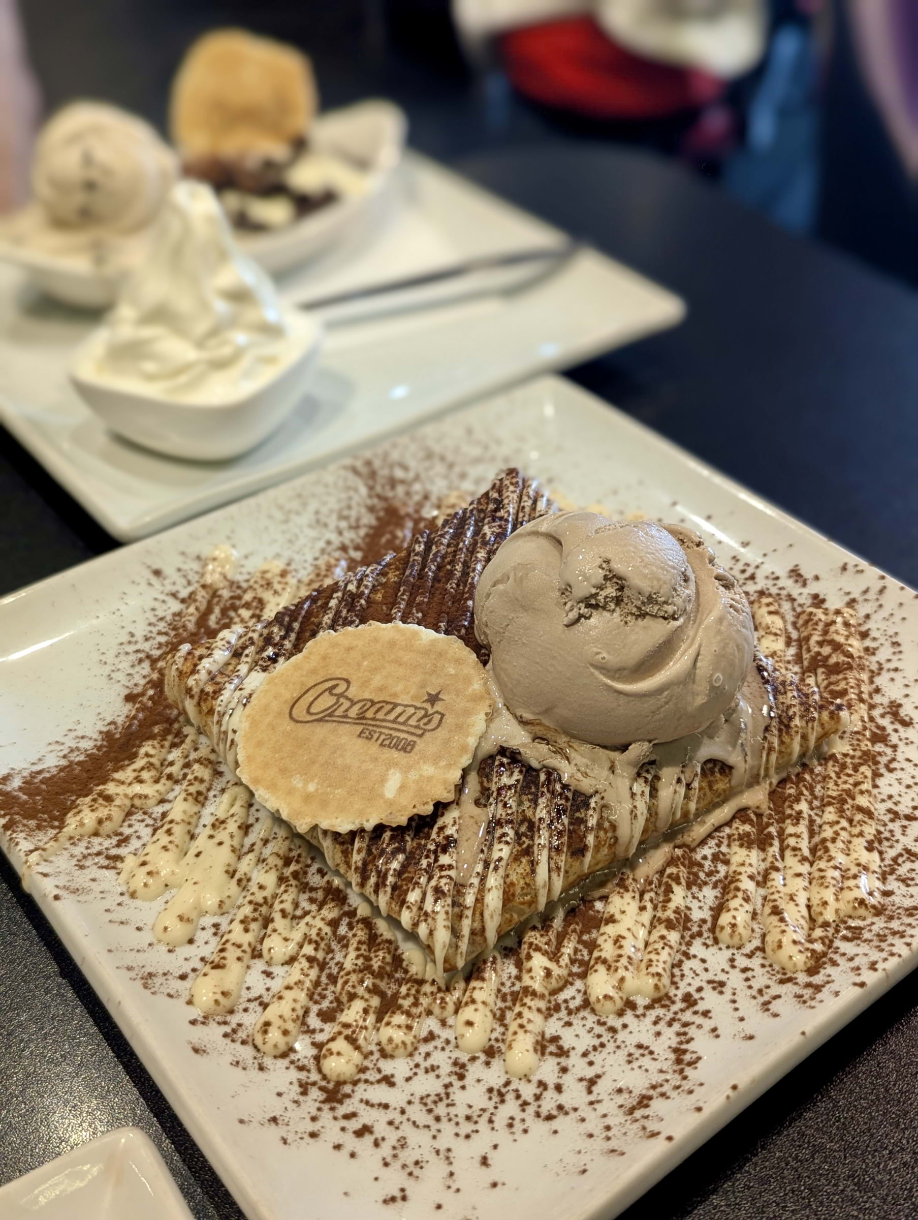 Choc Tiramisu Hot Pocket – Photo from Creams Cafe Walthamstow by Daniel S. (21/10/2024)