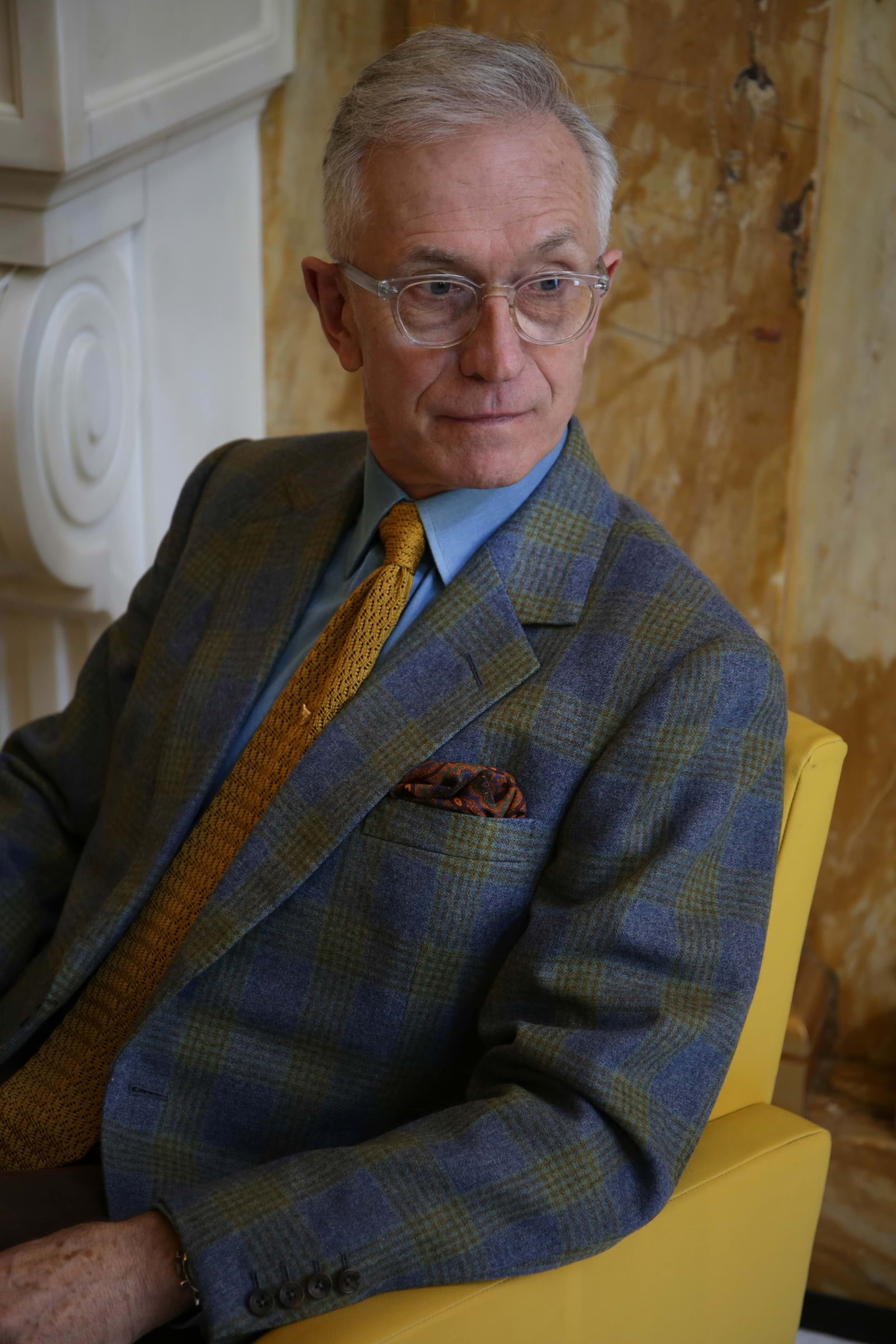 'GreyFox' menswear writer modelling bespoke sports jacket for Dege & Skinner &ndash; Bild fr&aring;n Dege & Skinner av Cass&nbsp;S. (2026-02-16)