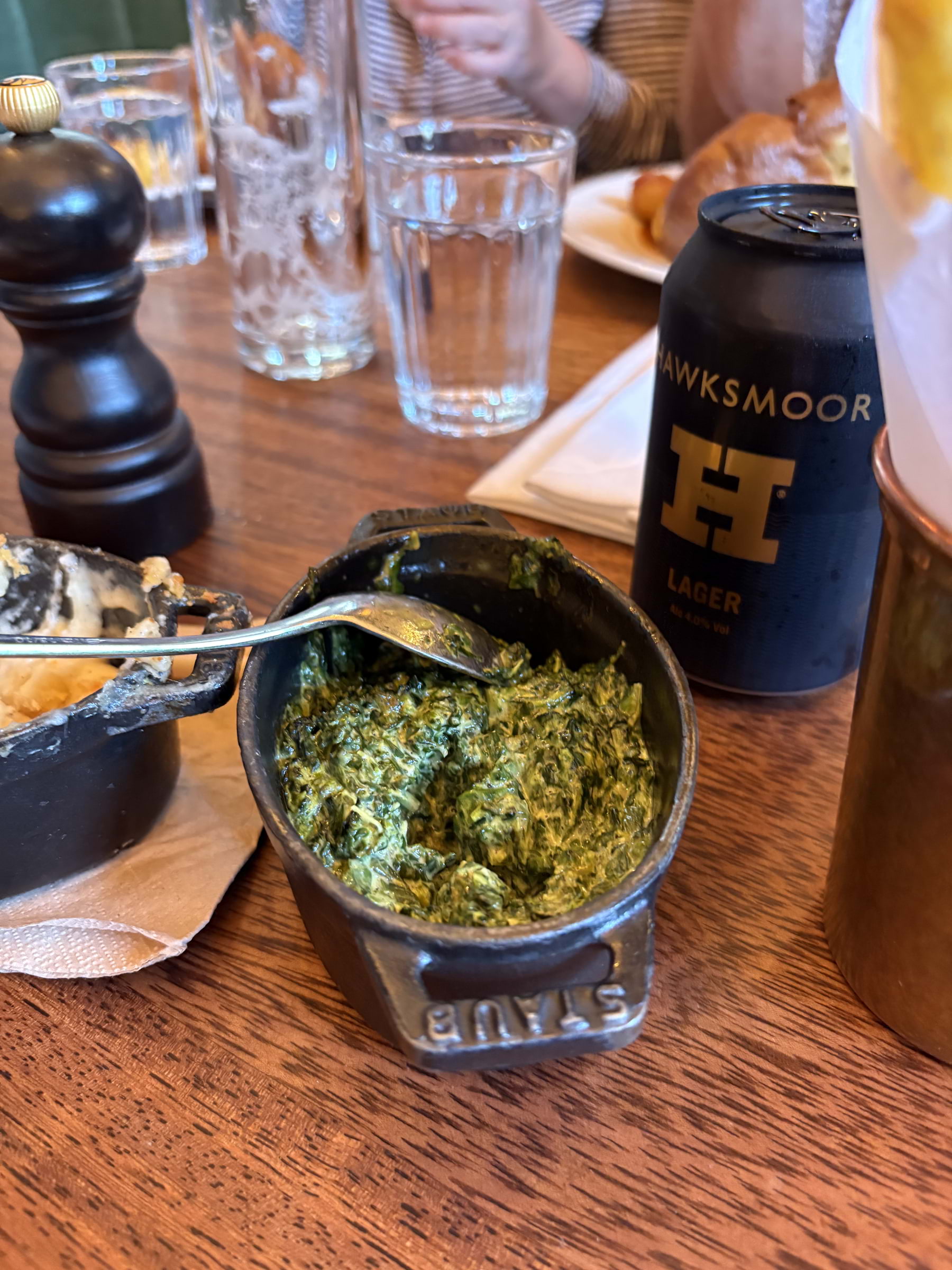 Creamed spinach – Bild från Hawksmoor St Pancras av Daniel S. (2026-02-23)