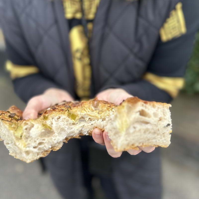 Ginger & spring onion focaccia – Photo from Lucky Yu Bakery by Daniel S. (15/10/2024)