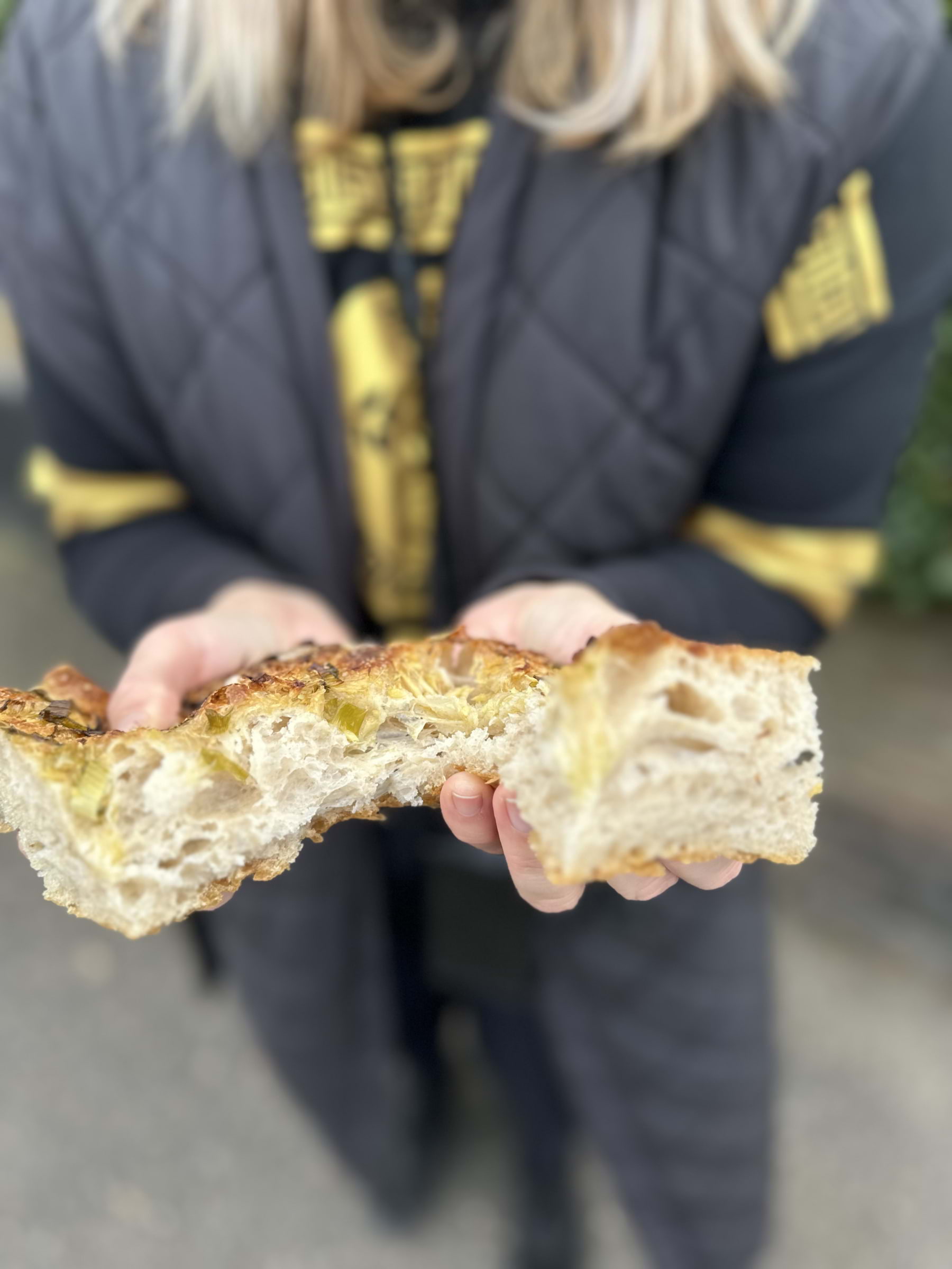 Ginger & spring onion focaccia – Photo from Lucky Yu Bakery by Daniel S. (15/10/2024)