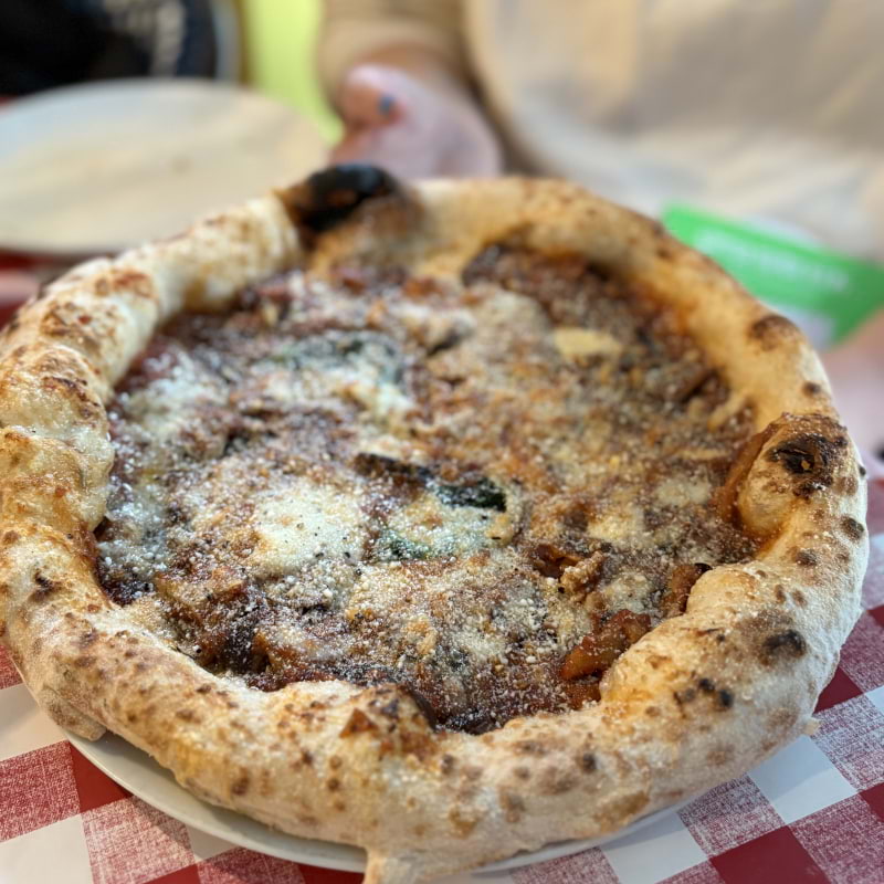 Smoky parmigiana &ndash; Bild fr&aring;n Pizza Pilgrims Soho av Daniel&nbsp;S. (2026-03-02)