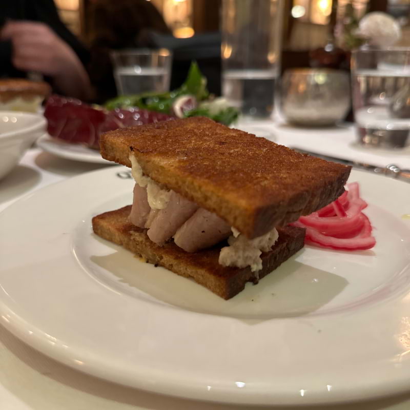 Smoked eel sandwich – Photo from Quo Vadis by Daniel S. (14/01/2024)