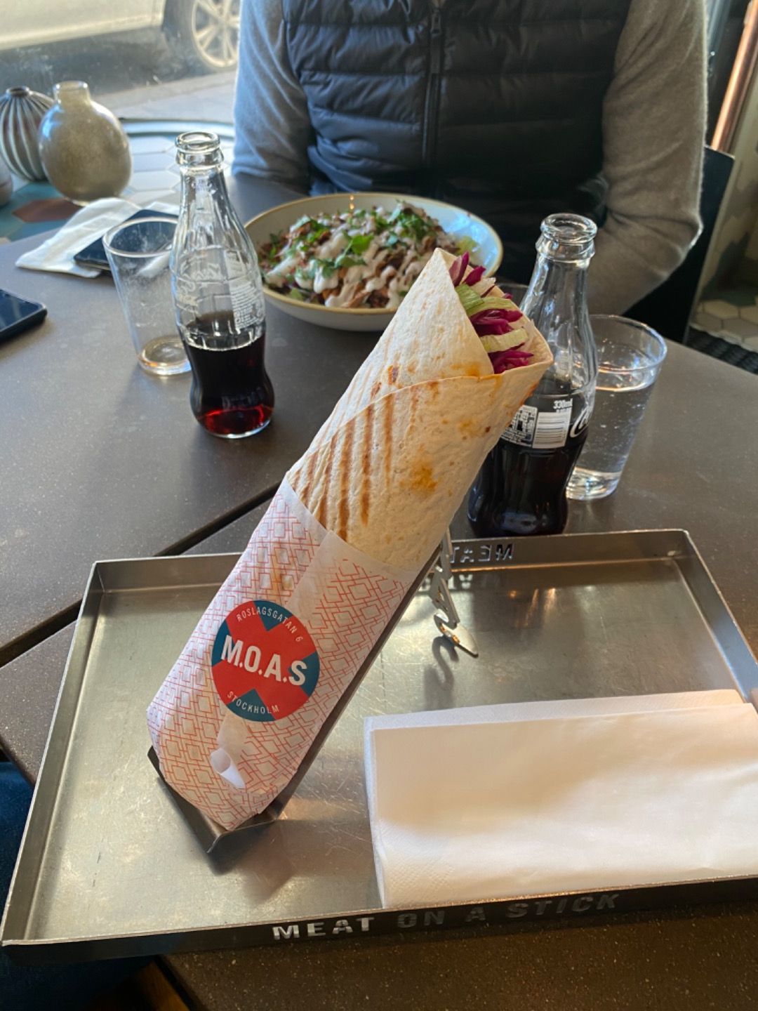 Wrapkebab – Bild från M.O.A.S – Meat on a Stick Roslagsgatan av Adam L. (2020-02-23)