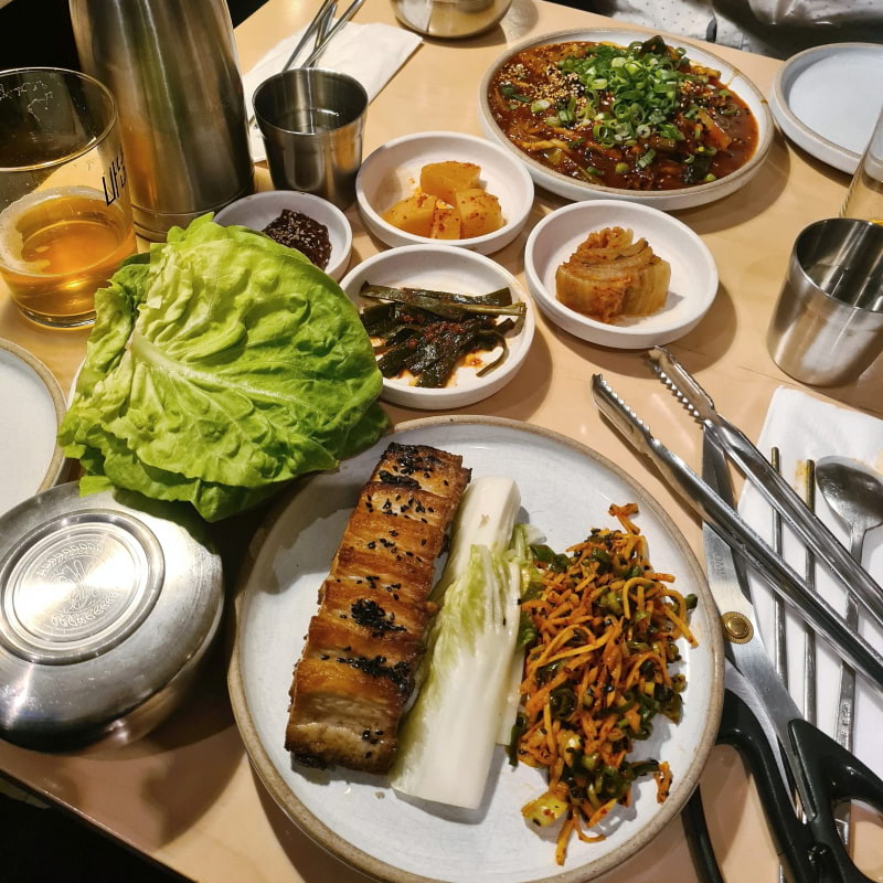 Pork belly and Spicy stir fried squid – Photo from Madam by Christine H. (24/04/2022)