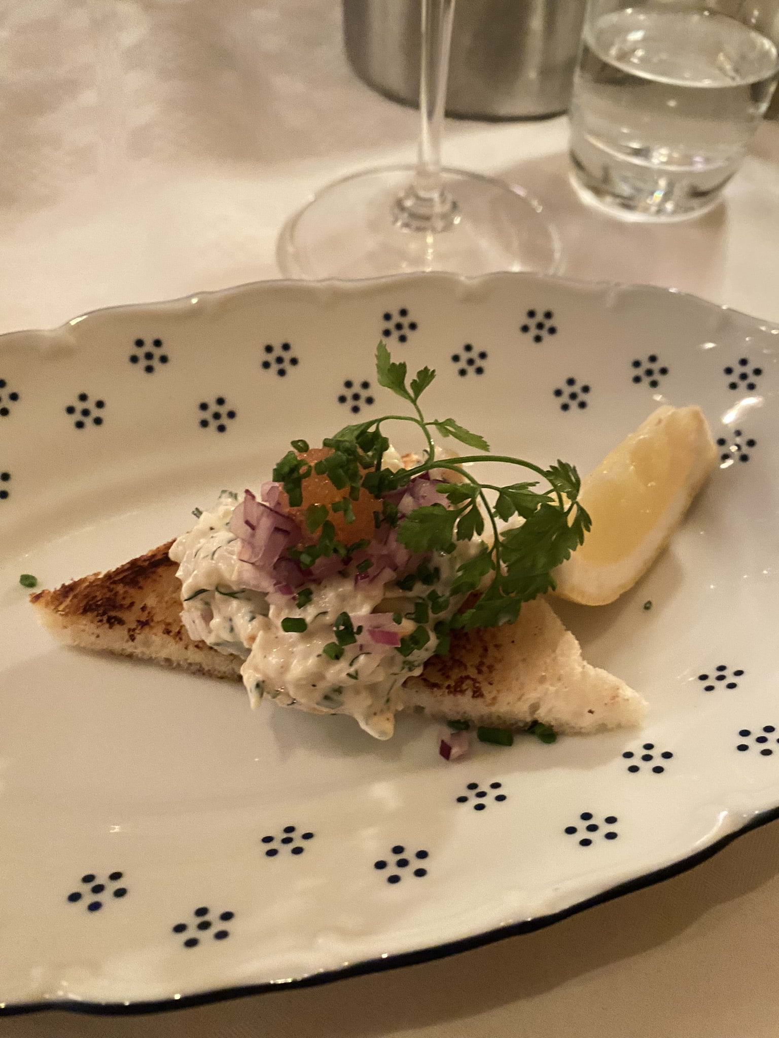 Skagen toast – Photo from Mäster Anders by Hedvig A. (01/11/2022)