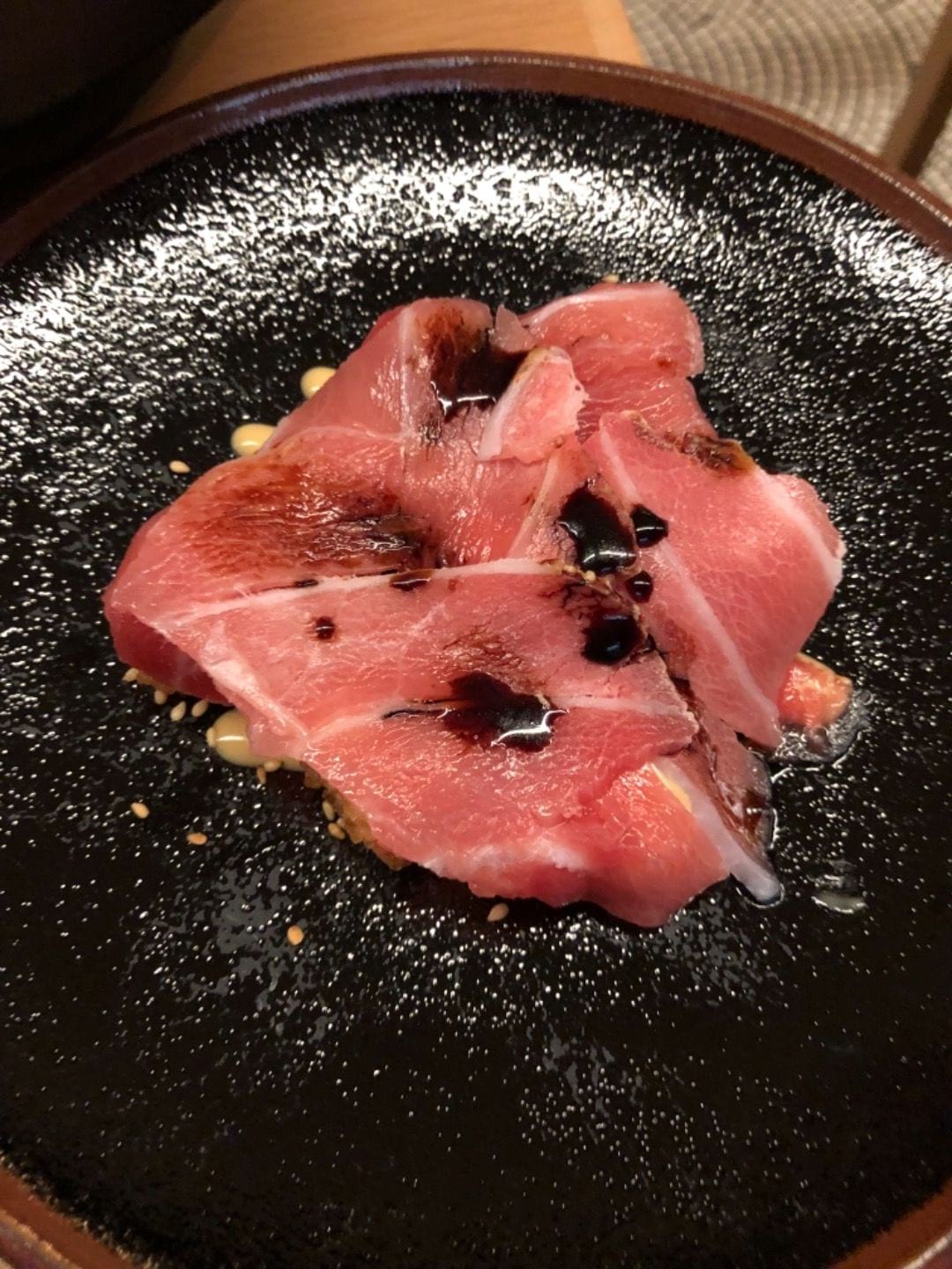 Tiny sliced Bluefin tuna toro  – Photo from Misshumasshu by Mythu L. (21/06/2019)